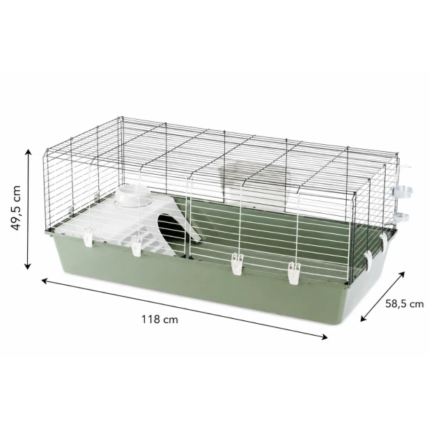 Klatka dla królika i świnki morskiej Rabbit 120 – duża, wygodna i ekologiczna przestrzeń dla Twojego pupila 118x58,5x51,5cm