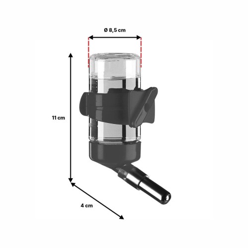 Poidło dla ptaków Ferplast 4660 FPI Drinky 75 – 75 ml, szare