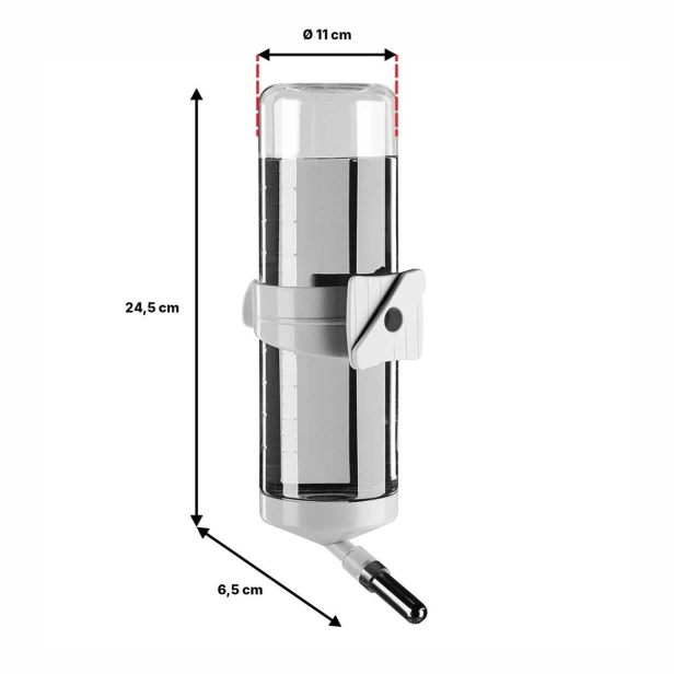 Poidło dla ptaków Ferplast 4663 FPI Drinky 600 – 600 ml, niebieskie