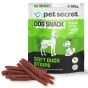 Przysmak dla psa Pet Secret z kaczką 500 g – miękkie paski idealne jako codzienna nagroda dla pupila.