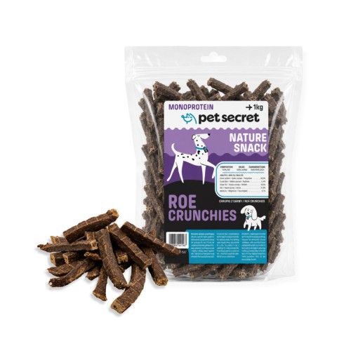 Pet Secret Nature Snack – Chrupki z sarny 1 kg, przysmak dla psa