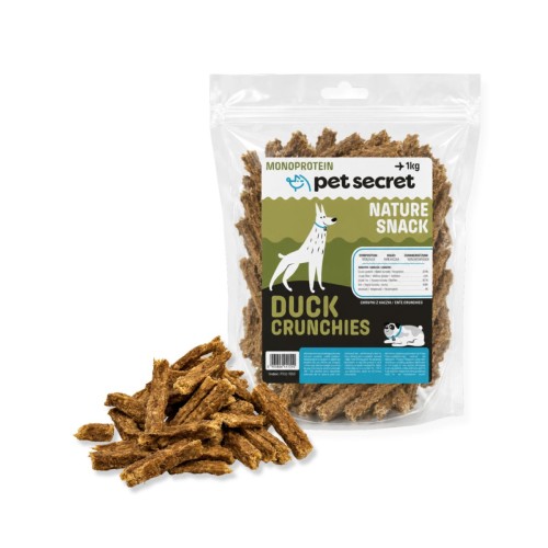 Pet Secret Nature Snack – Chrupki z kaczki 1 kg, przysmak dla psa