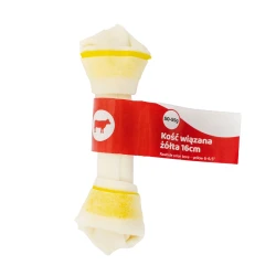 Kość wiązana żółta 16 cm, gryzak dla psa Pet Secret