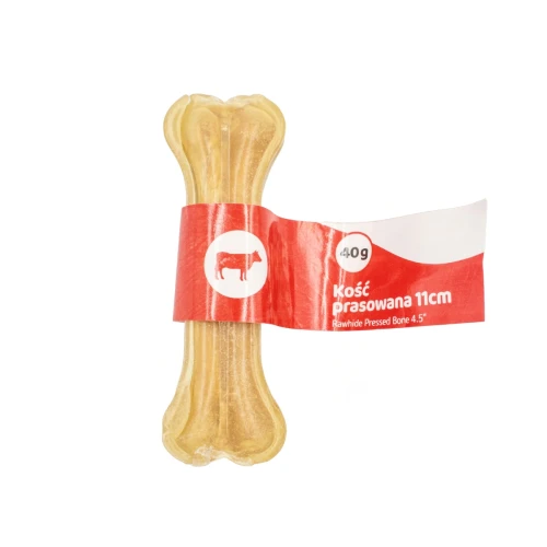 Kość prasowana 11 cm dla psa Pet Secret – naturalny, trwały gryzak wspierający zdrowe żucie, zaspokajający instynkt gryzienia oraz zapewniający psu krótką, angażującą aktywność.