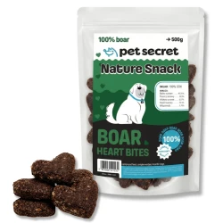 Pet Secret Nature Snack Serduszka z dzika 500g, przysmak dla psa