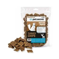 Pet Secret Nature Snack Chipsy z indyka 1 kg, przysmak dla psa