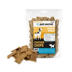 Pet Secret Nature Snack Chipsy z kurczaka 1 kg, przysmak dla psa