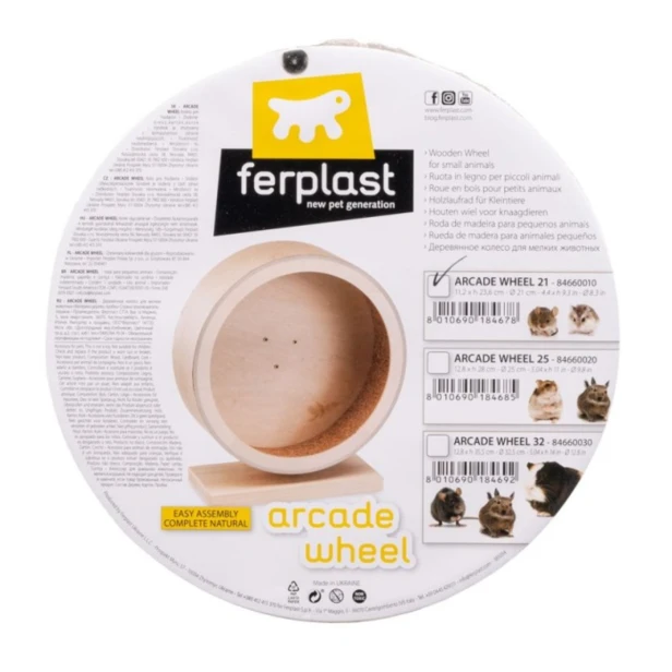 Drewniana karuzela dla gryzoni Arcade Wheel 21 Ferplast