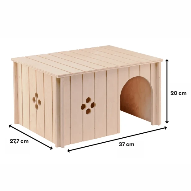 Drewniany domek dla królików 37x8x20cm SIN 4647 Ferplast