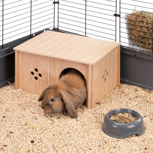 Drewniany domek dla królików 37x8x20cm SIN 4647 Ferplast