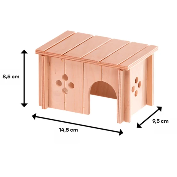 Drewniany domek dla chomików 14,5 cm SIN 4642 Ferplast