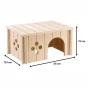 Drewniany domek dla świnek morskich 26 cm SIN 4645 Ferplast