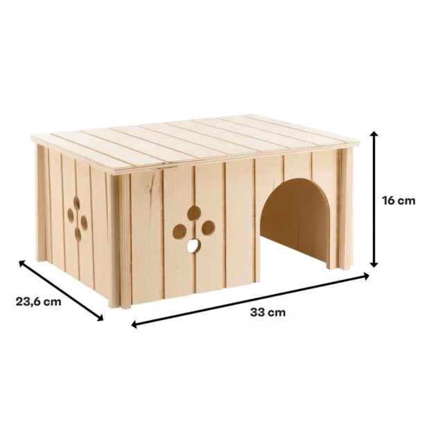 Drewniany domek dla królików 33 cm SIN 4646 Ferplast