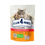 Sucha karma dla kotów z efektem eliminacji kul włosowych z kurczakiem 300g Club 4 Paws Premium